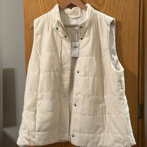 Soft cream colored vest